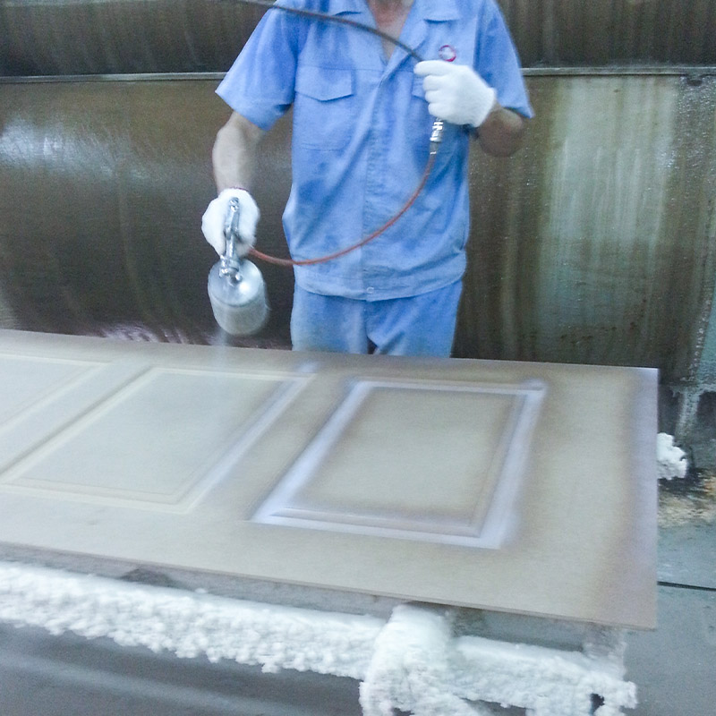 LM505A PVC Vacuum Press چسب برای درهای چوبی